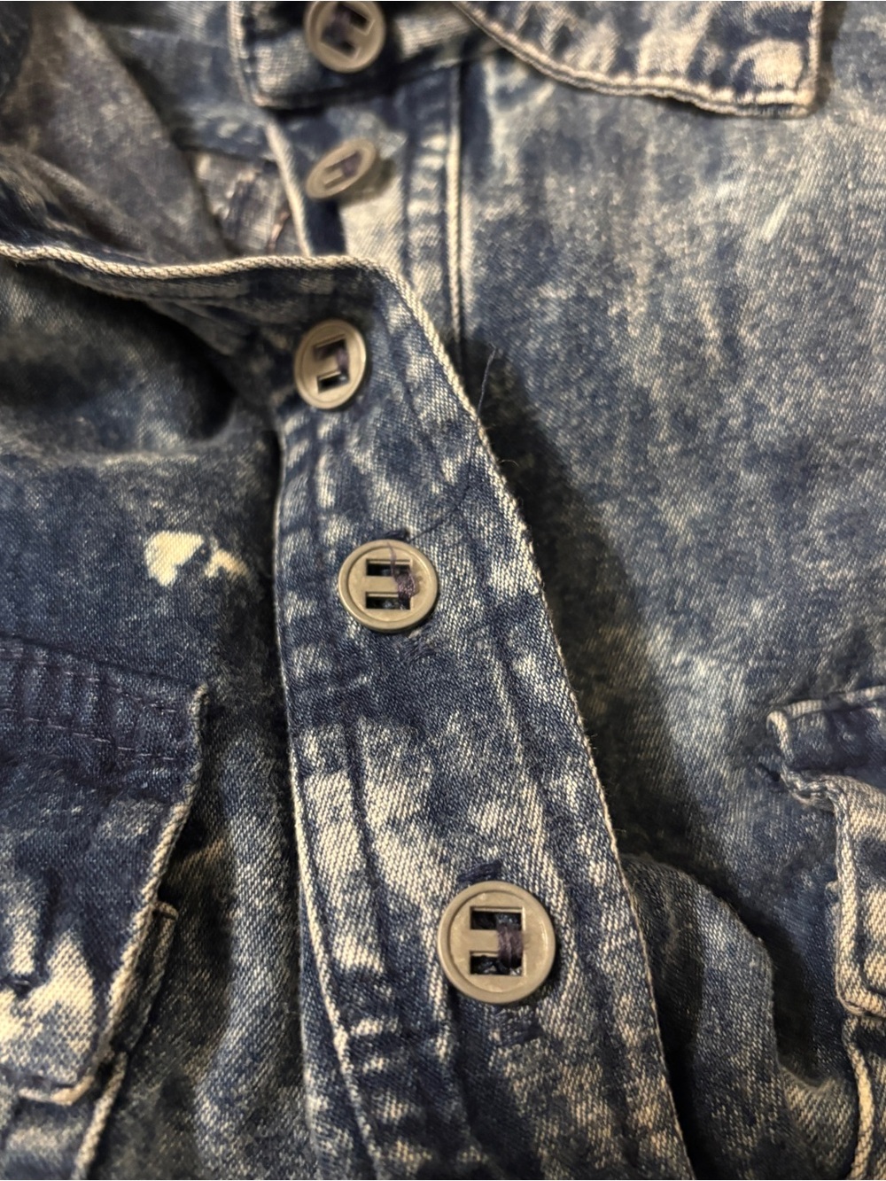 Vintage Karen Alexander Western Denim Maxi Dress Size 10 Acid Wash Prairie Rare - Picture 8 of 11